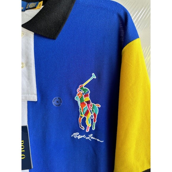 NWT Polo Ralph Lauren Men's Polo Shirt XL XXL Custom Slim Fit Big Pony Mesh - Picture 3 of 10